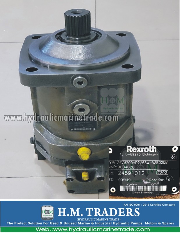 Used New Motor Type : A6VM 200 HD Hydraulic